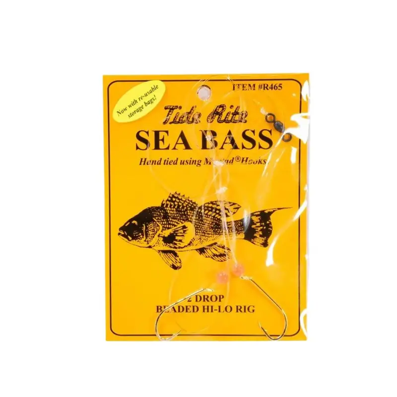 Tide Rite Sea Bass Hi-Lo Beaded Rig – 2-Drop Design (R465 Series) 1