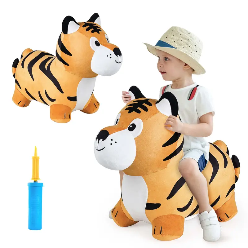 Tiger Bouncy Pal – Interactive Plush Hopping Toy For Toddlers 1
