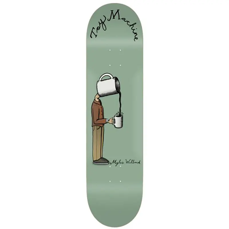 Toy Machine Coffeehead Willard Skateboard Deck – Iconic Caffeinated Character Art 1
