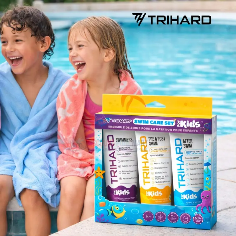Trihard Kids’ Swim Care Kit: Hair & Body Cleansers For Chlorinated Water 1