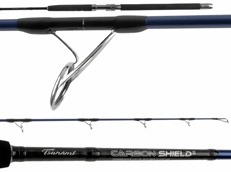 Tsunami Carbon Shield Ii Conventional Boat Fishing Rods 1