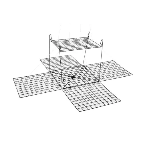 Tsunami Collapsible Box Crab Trap With Mesh Panels 1