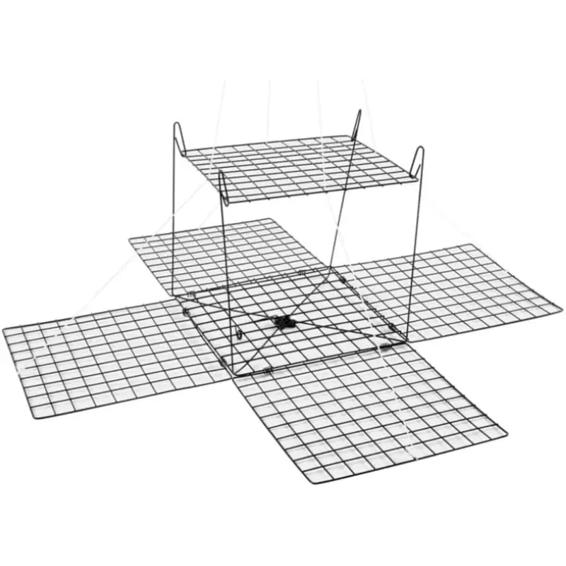 Tsunami Double-Ring Collapsible Crab Trap For Easy Storage 1