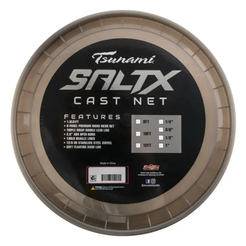 Tsunami Saltx Cast Net – Durable Multi-Use Fishing Net 1