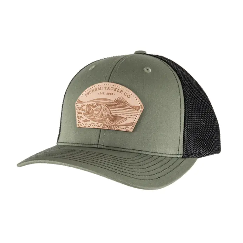 Tsunami Striped Bass Mesh Back Trucker Hat 1