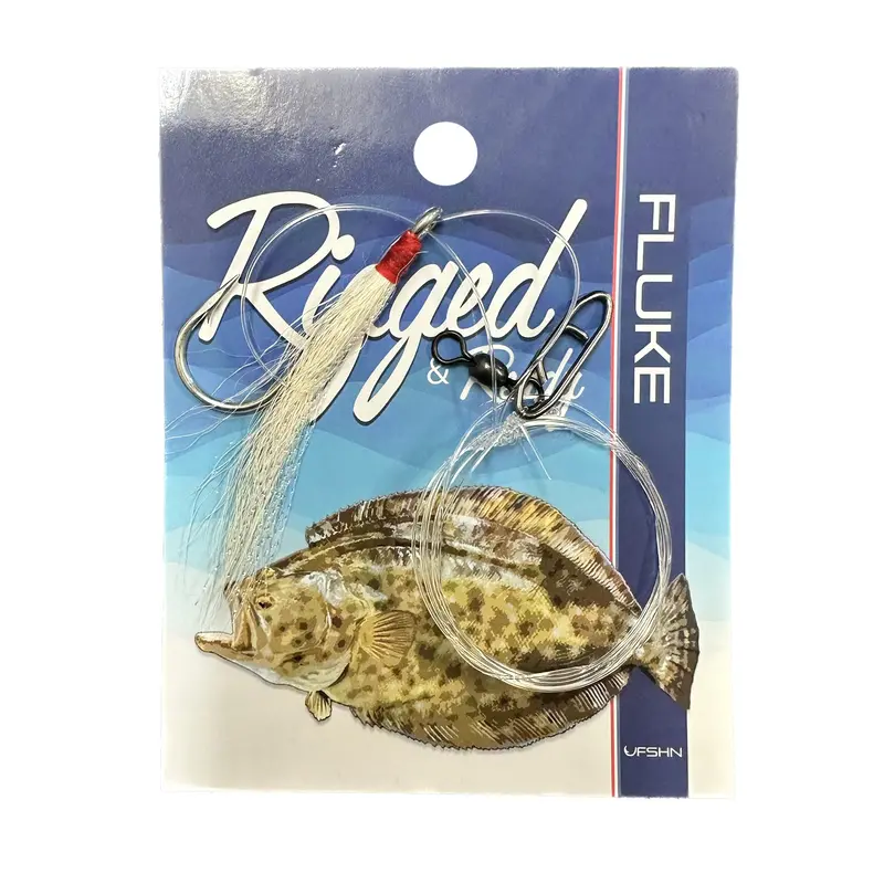 U980 Fast-Snap Fluke Rig With Bucktail Teaser – Pre-Rigged For Speed And Efficiency 1