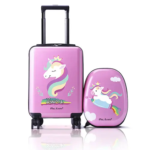 Unicorn-Themed Rolling Luggage – Lightweight Carry-On Suitcase For Girls 1