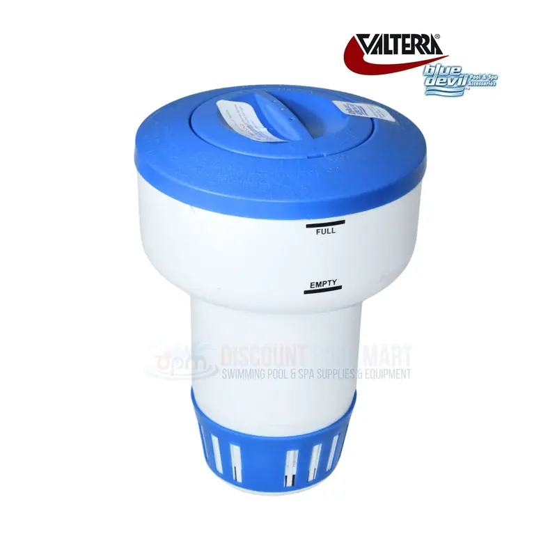 Valterra Blue Devil Elongated Floating Chlorine Dispenser – Adjustable Slow-Release System 1