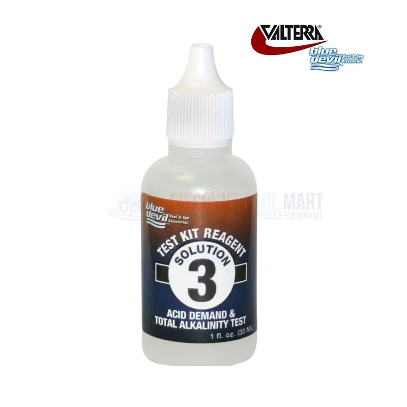 Valterra Blue Devil Triple-Test Solution – 1 Oz All-In-One Water Parameter Reagent 1