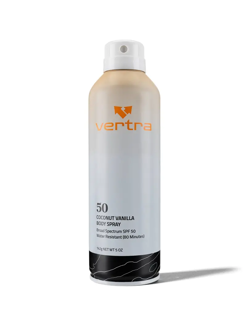 Vertra Coconut Vanilla Broad-Spectrum Spf 50 Sunscreen Spray 1