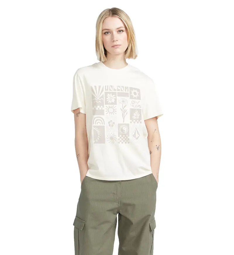 Volcom Lock It Up Printed Cotton T-Shirt 1