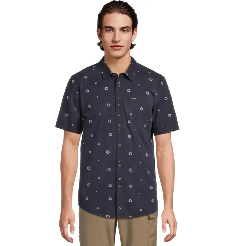 Volcom Scaler Stone Woven Short Sleeve Shirt 1