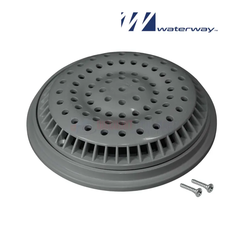 Waterway 8-Inch Anti-Vortex Main Drain Cover And Frame In Dark Gray | 640-2319-Dkgv 1