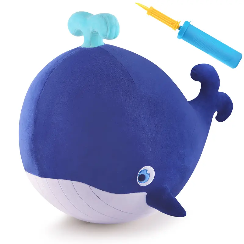 Whale Hopper Ball – Plush Inflatable Bouncing Toy For Toddlers 1