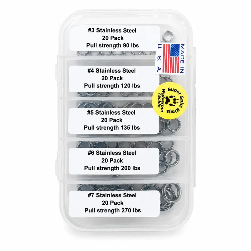 Wolverine Tackle Premium Split Ring Assortment Kit 1