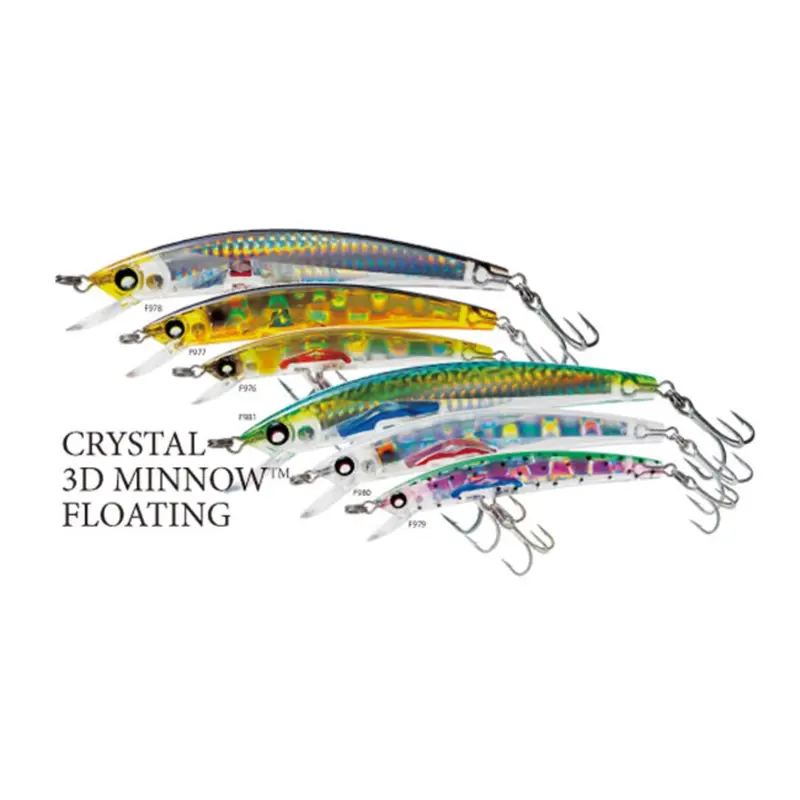 Yo-Zuri Crystal 3D Minnow Hard Bait Fishing Lures 1