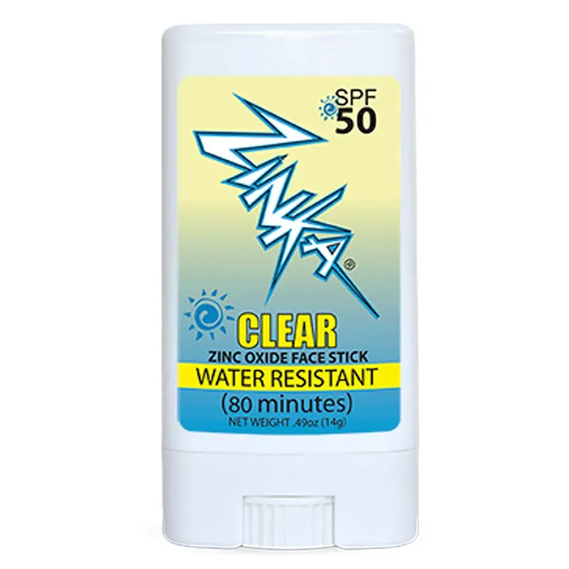 Zinka Spf 50 Clear Zinc Oxide Facial Sunscreen Stick 1