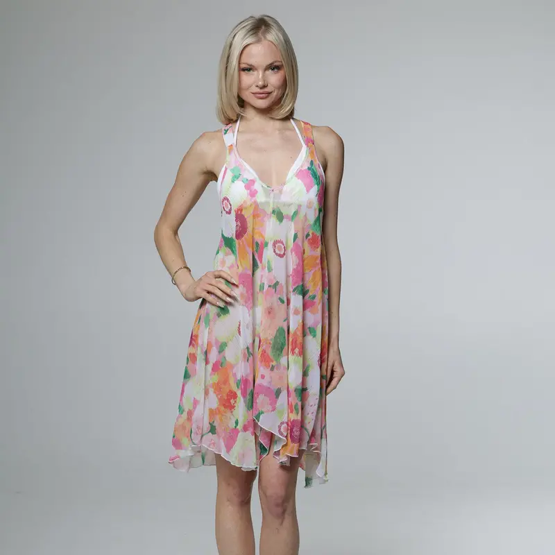 Zinnia Racerback Flowy Midi Dress 1